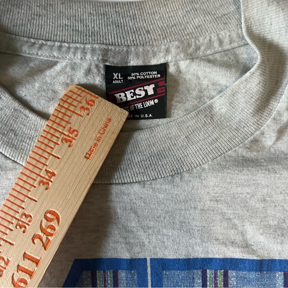 Vintage 1993 fruit of the loom single stitch size xl Air Force t shirt - Picture 5 of 6